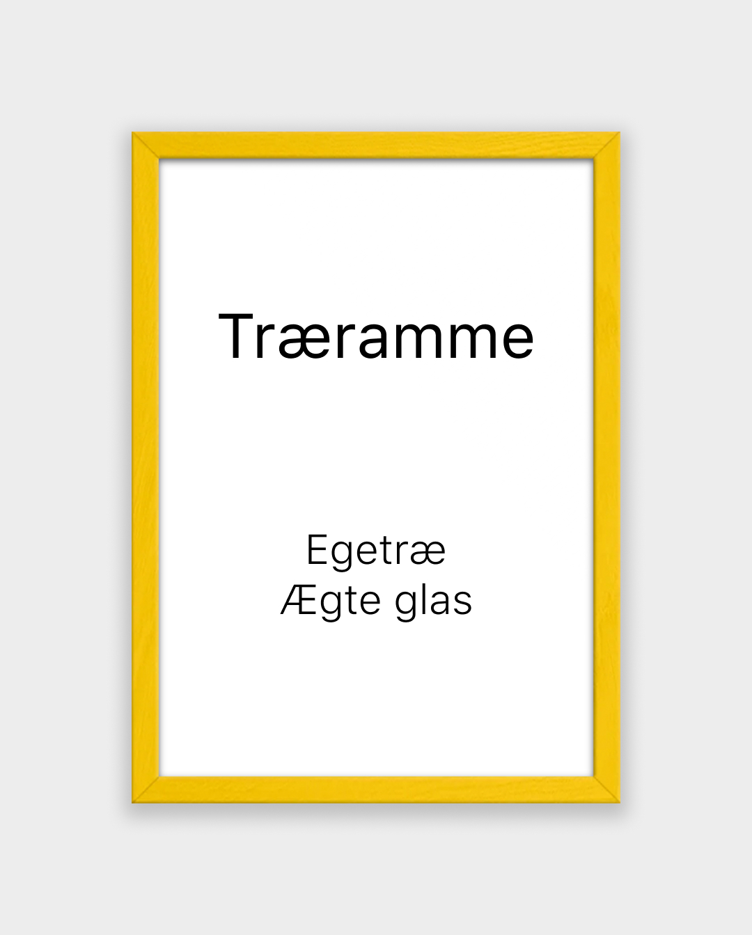 Træramme i gul