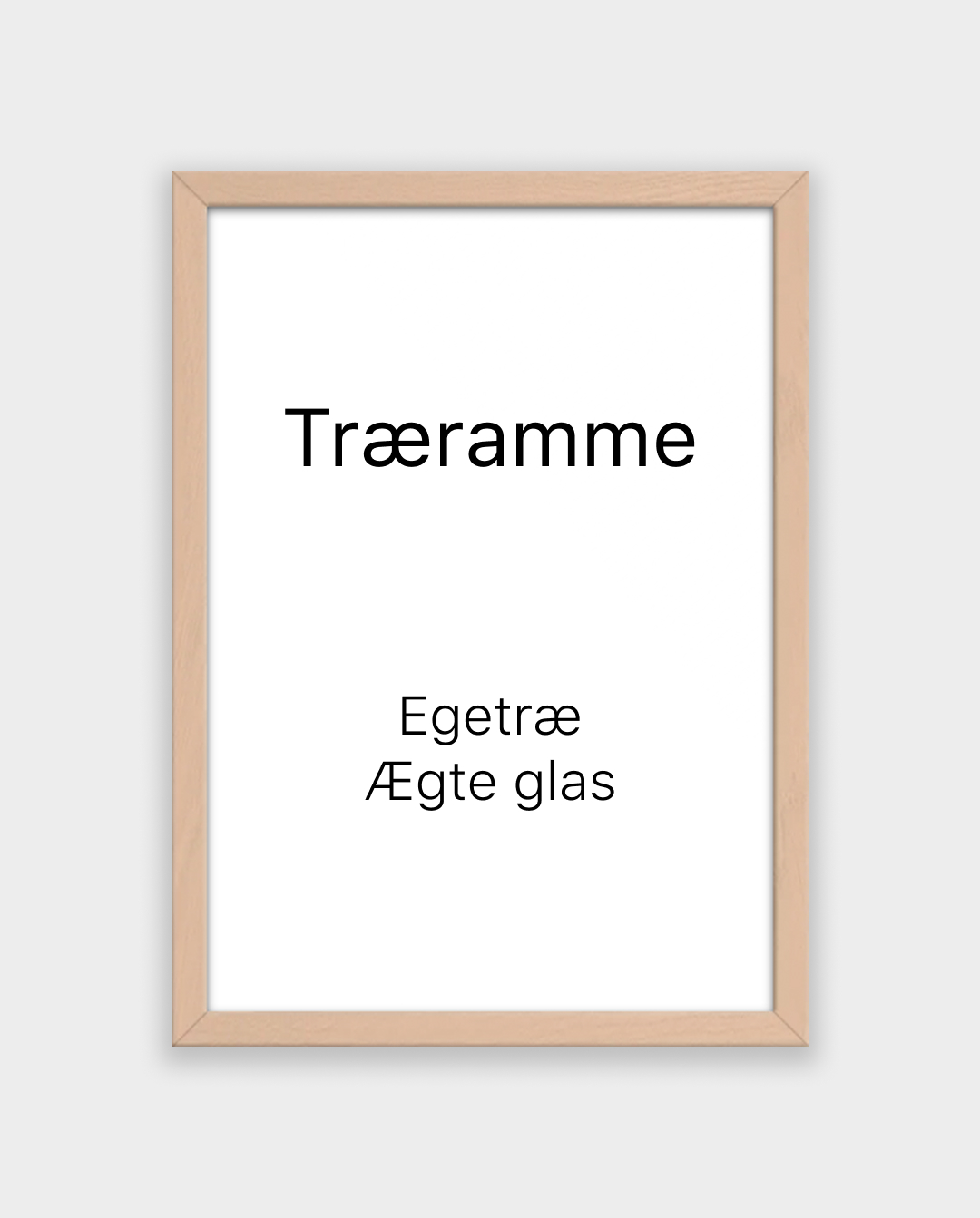 Ramme i rosa egetræ