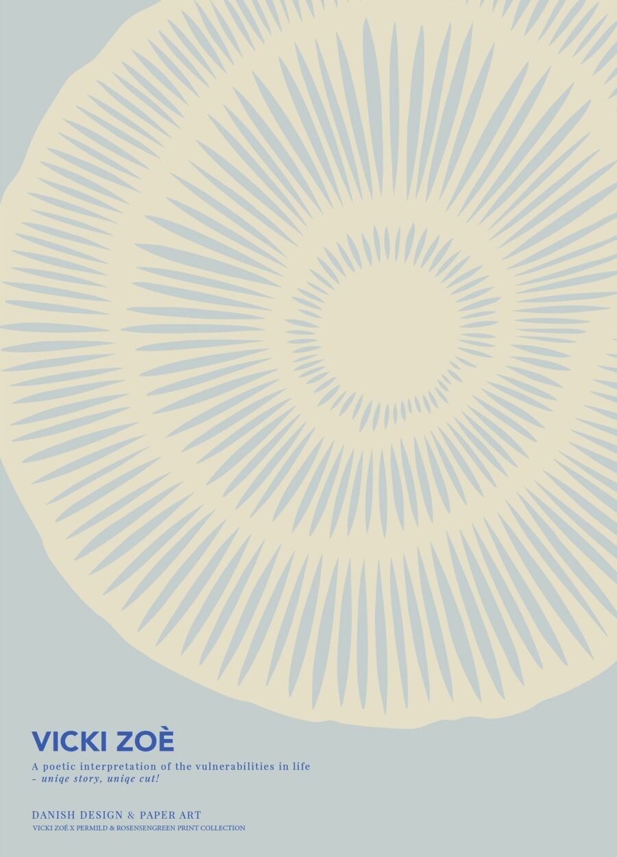 The Uniqueness of you in Light Blue Cream - Vicki Zoe
