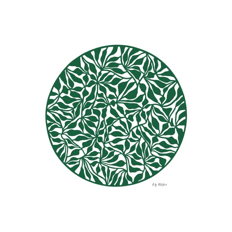 Organic Circle, green - Annemette Glud Kloster