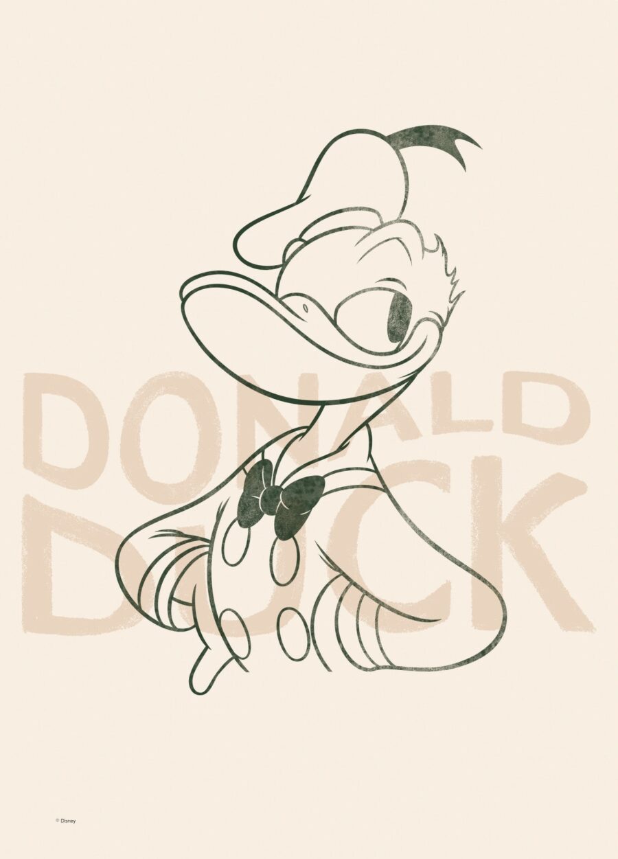 Donald Duck Green Poster - Disney