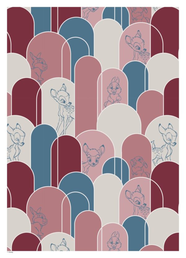 Farverig Bambi plakat