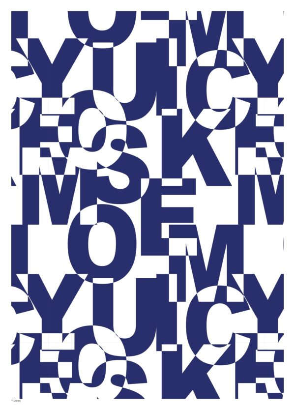 Mickey Mouse Blue Letters - Disney
