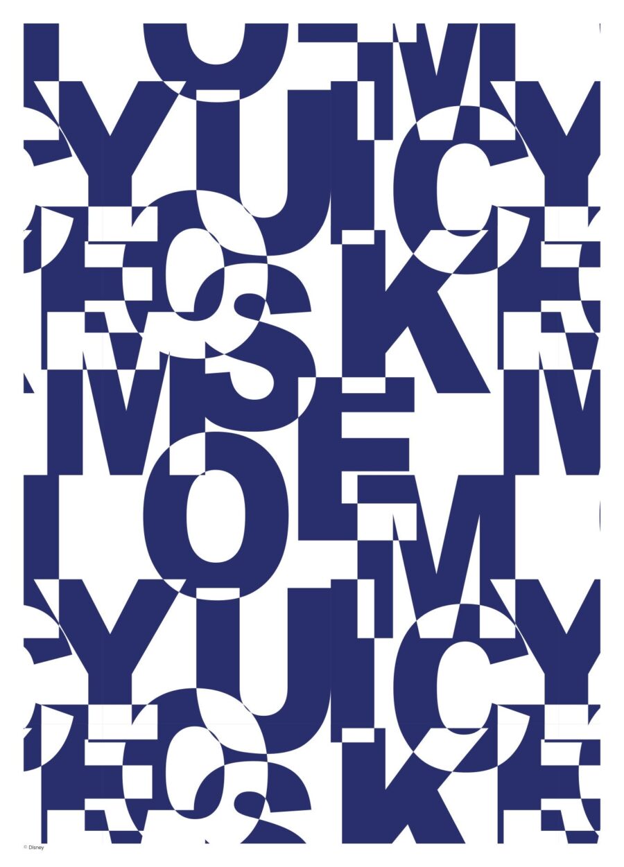 Mickey Mouse Blue Letters - Disney