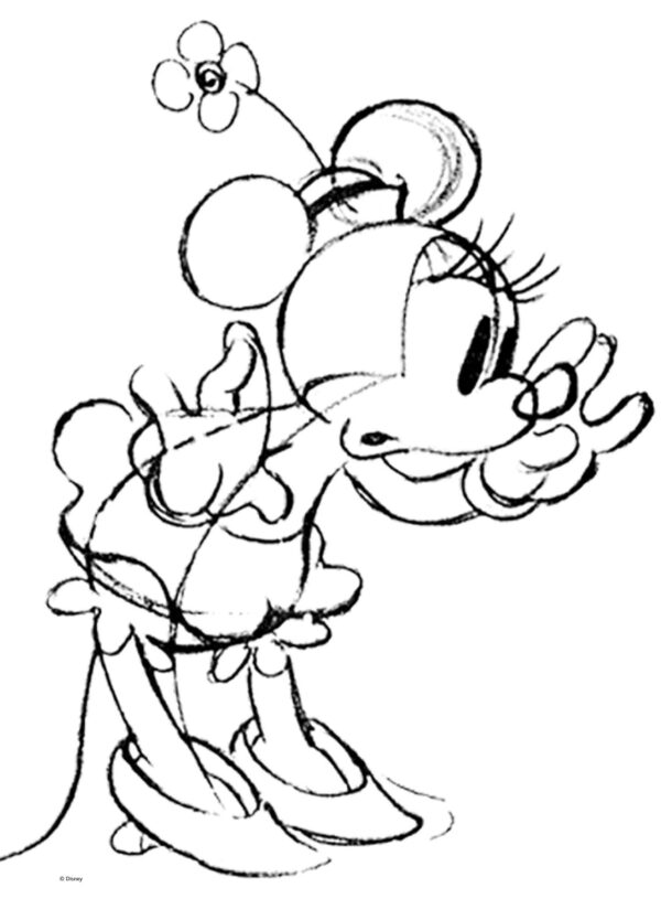 Minnie Mouse: Classic Sketch Pose - Disney