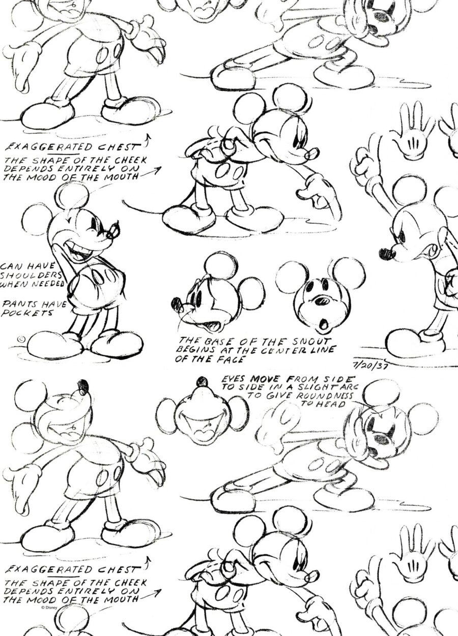 Mickey Mouse: Character Sheet 1937 - Disney