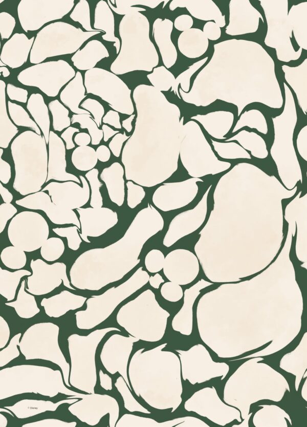 Mickey Mouse Green Wavy Pattern - Disney