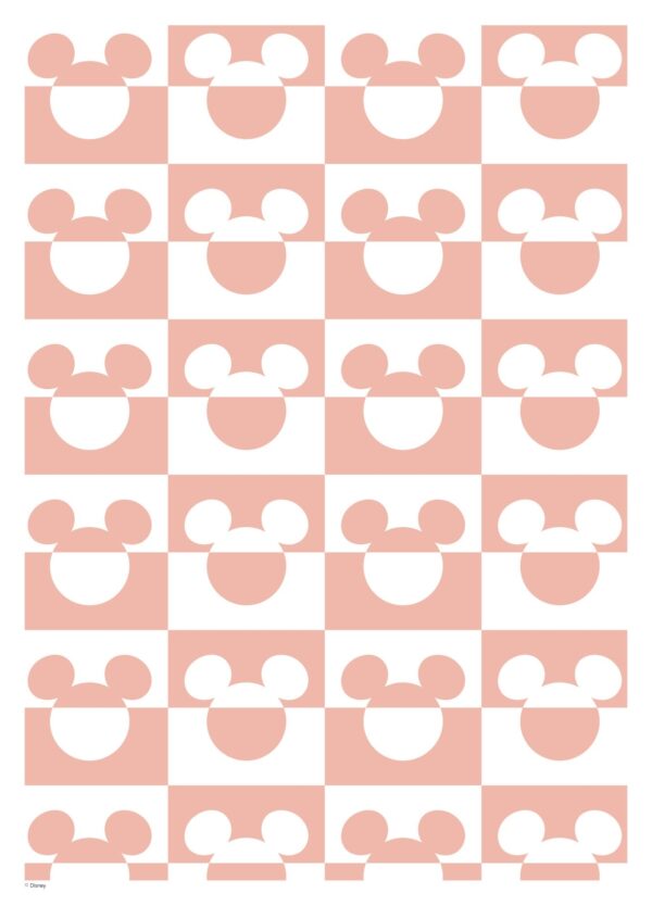 Mickey Mouse Pink & White Pattern - Disney