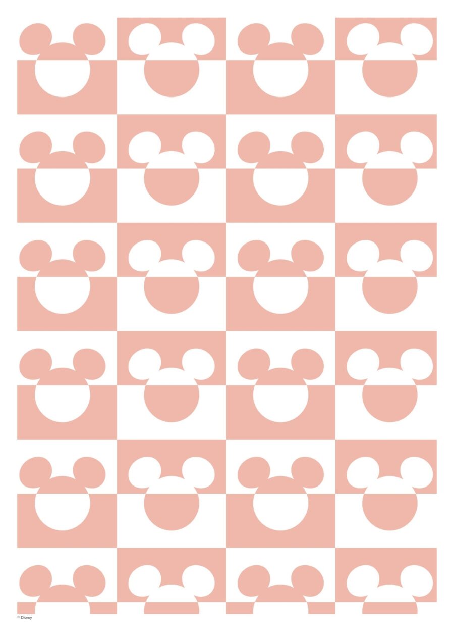 Mickey Mouse Pink & White Pattern - Disney