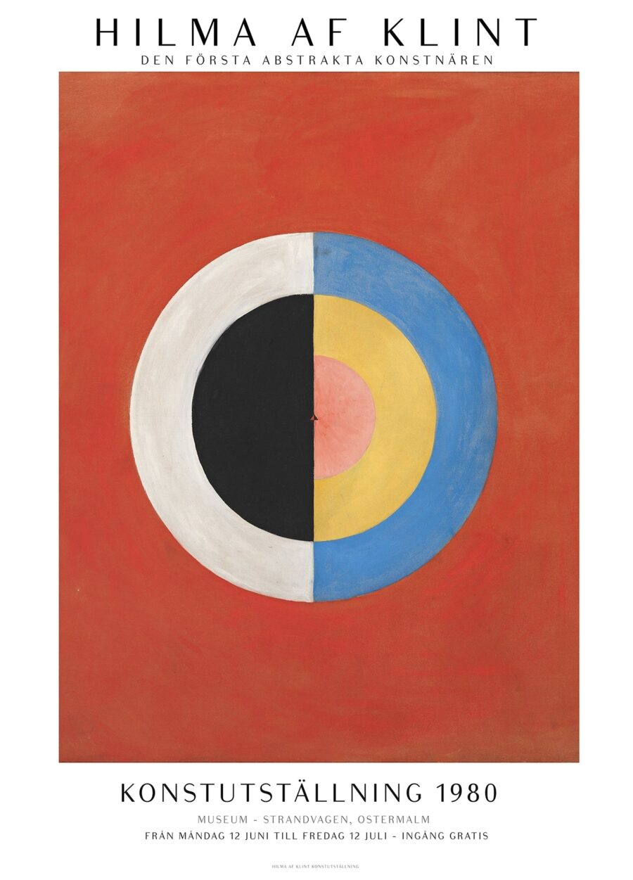Udstillingsplakat: Svanen no. 18 - Hilma af Klint