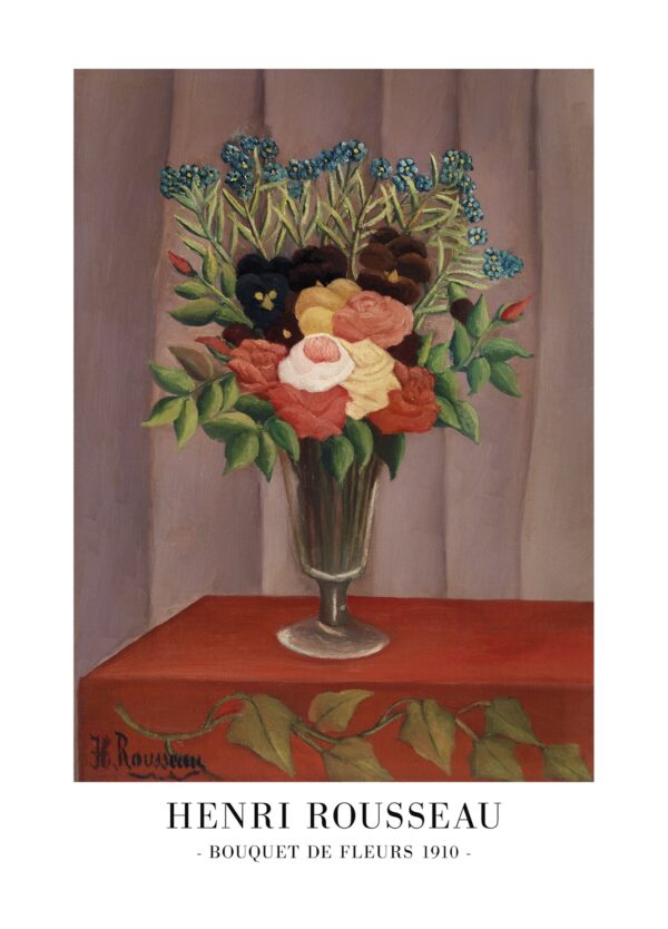 Bouquet De Fleurs - Henri Rosseau
