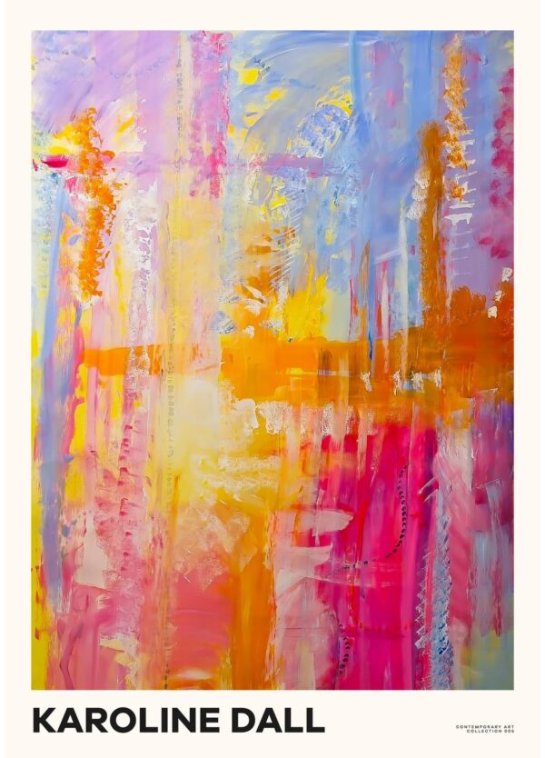 Karoline Dall plakat med titlen Contemporary art collection 05.