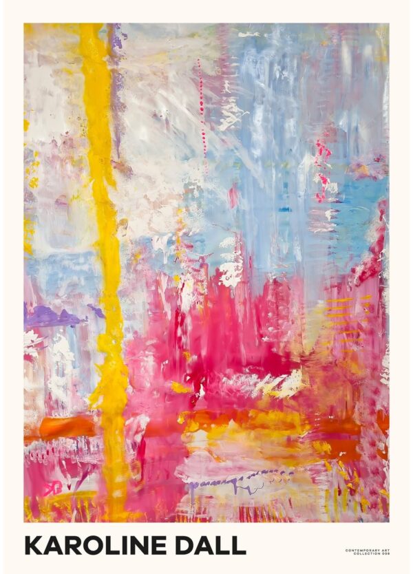 Karoline Dall plakat med titlen Contemporary art collection 08
