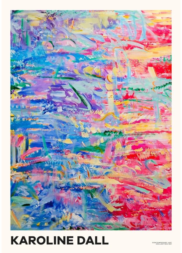 Karoline Dall plakat med titlen Contemporary art collection 07