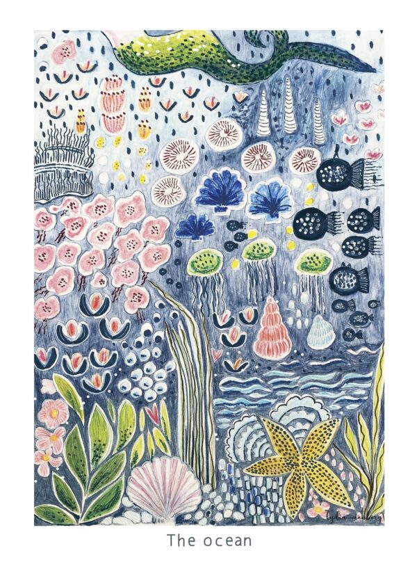 Lydia Wienberg plakat med titlen The Ocean