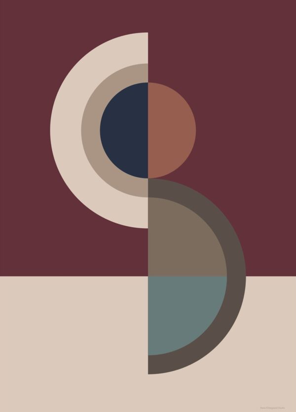 Figure Shape 10 in Bordeaux Red - Rune Elmegaard