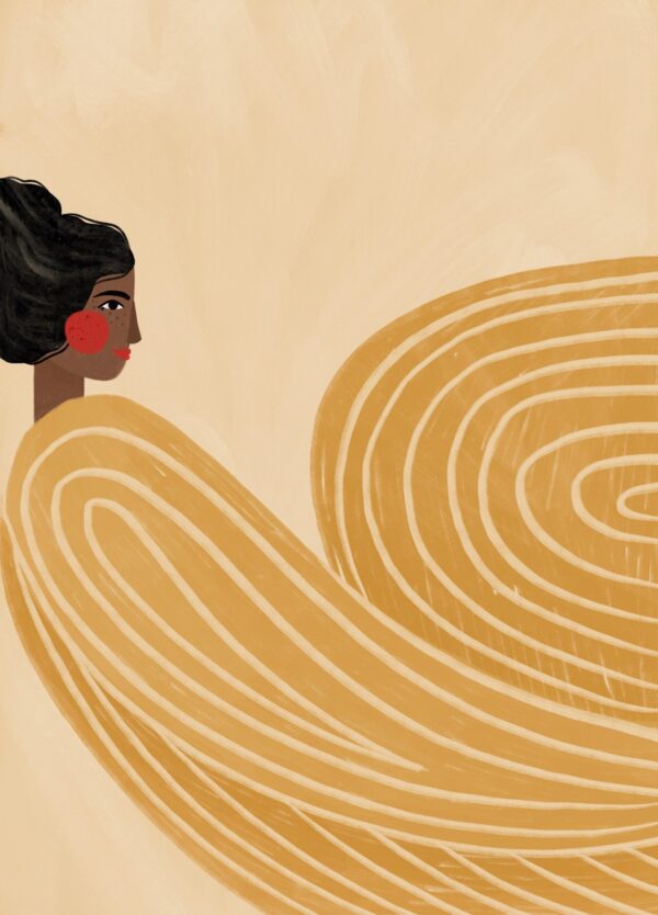 The Woman With the Yellow Stripes - Bea Muller