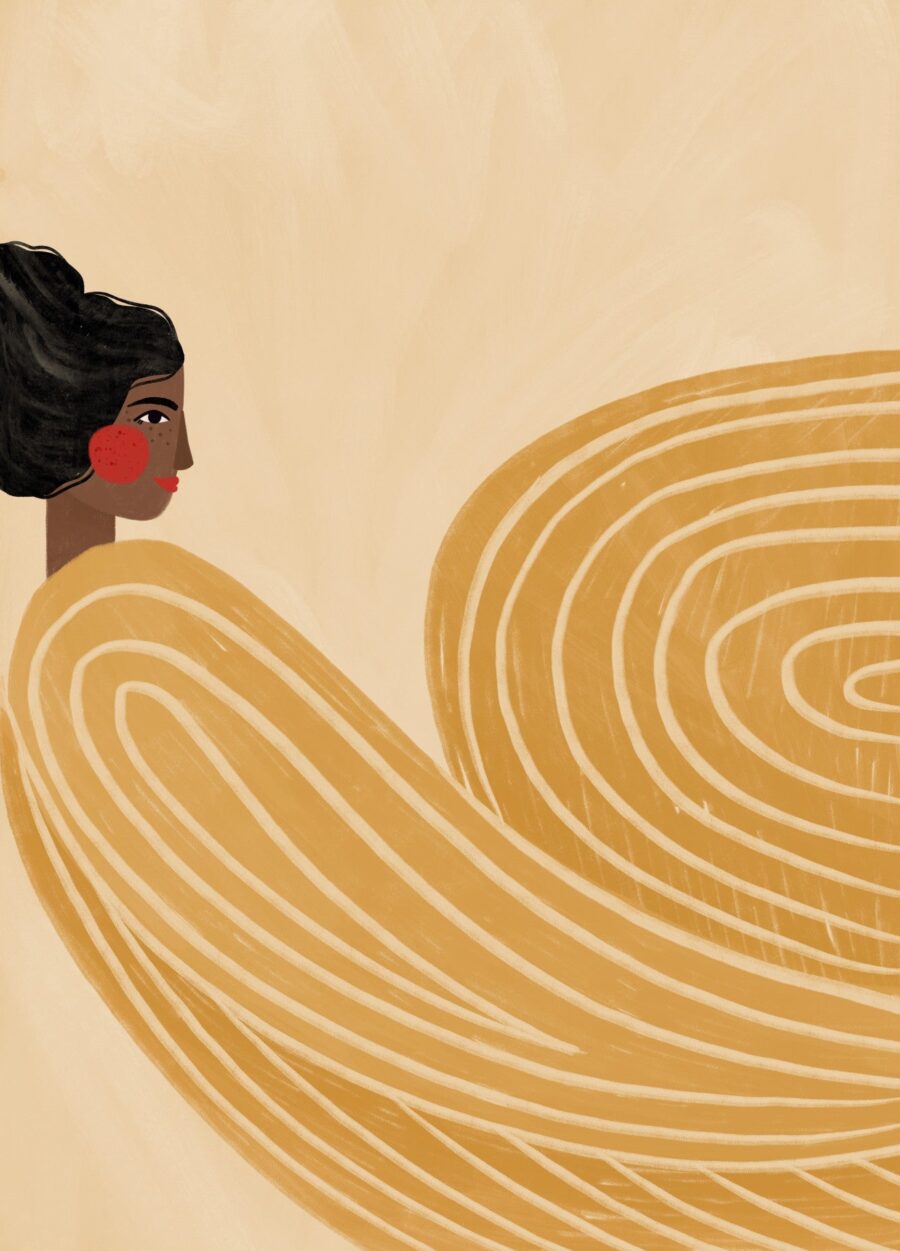 The Woman With the Yellow Stripes - Bea Muller