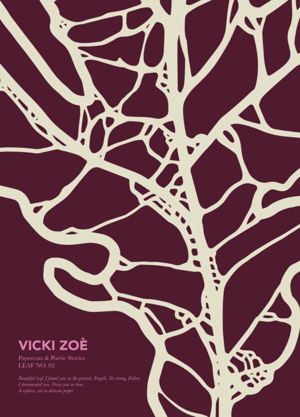 LEAF02 in Plum & Creme - Vicki Zoe