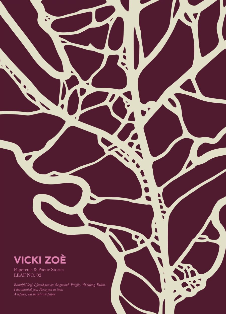 LEAF02 in Plum & Creme - Vicki Zoe