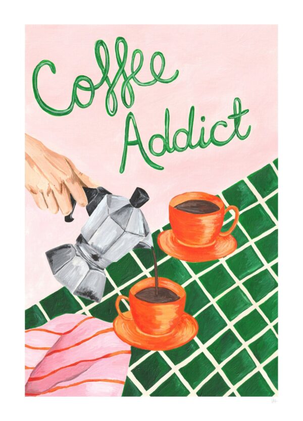 Coffee Addict - Violets Print House