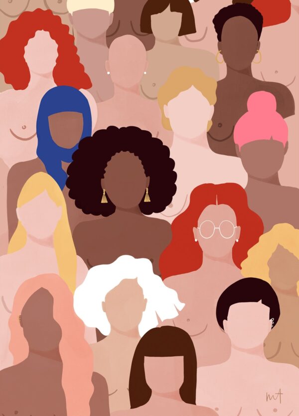 Maja Tomljanovic Plakat inspireret af Beyonces sang "Who run the World" med en mange forskellige kvinder i centrum.