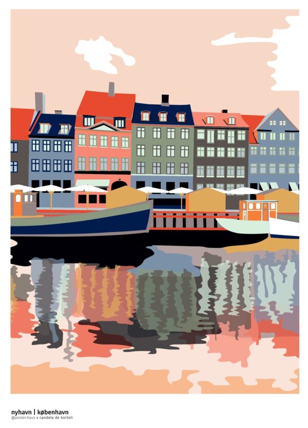 Nyhavn, København - PosterHaus x Candela De Bortoli