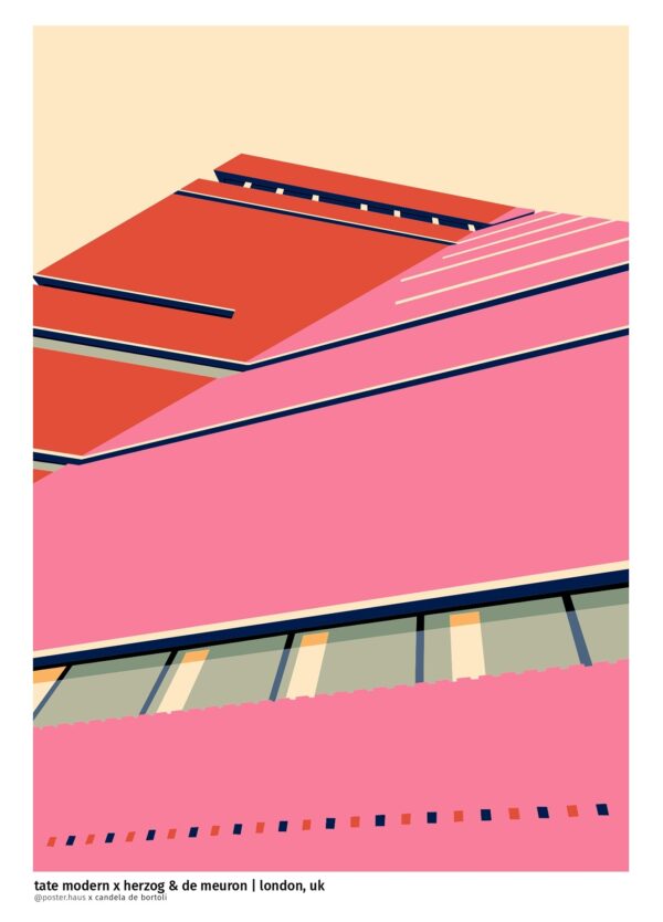 Tate modern by Herzog de Meuron - posterHaus x Candela De Bortoli