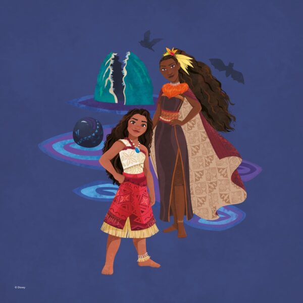 Vaiana plakat med Vaiana og Matangi