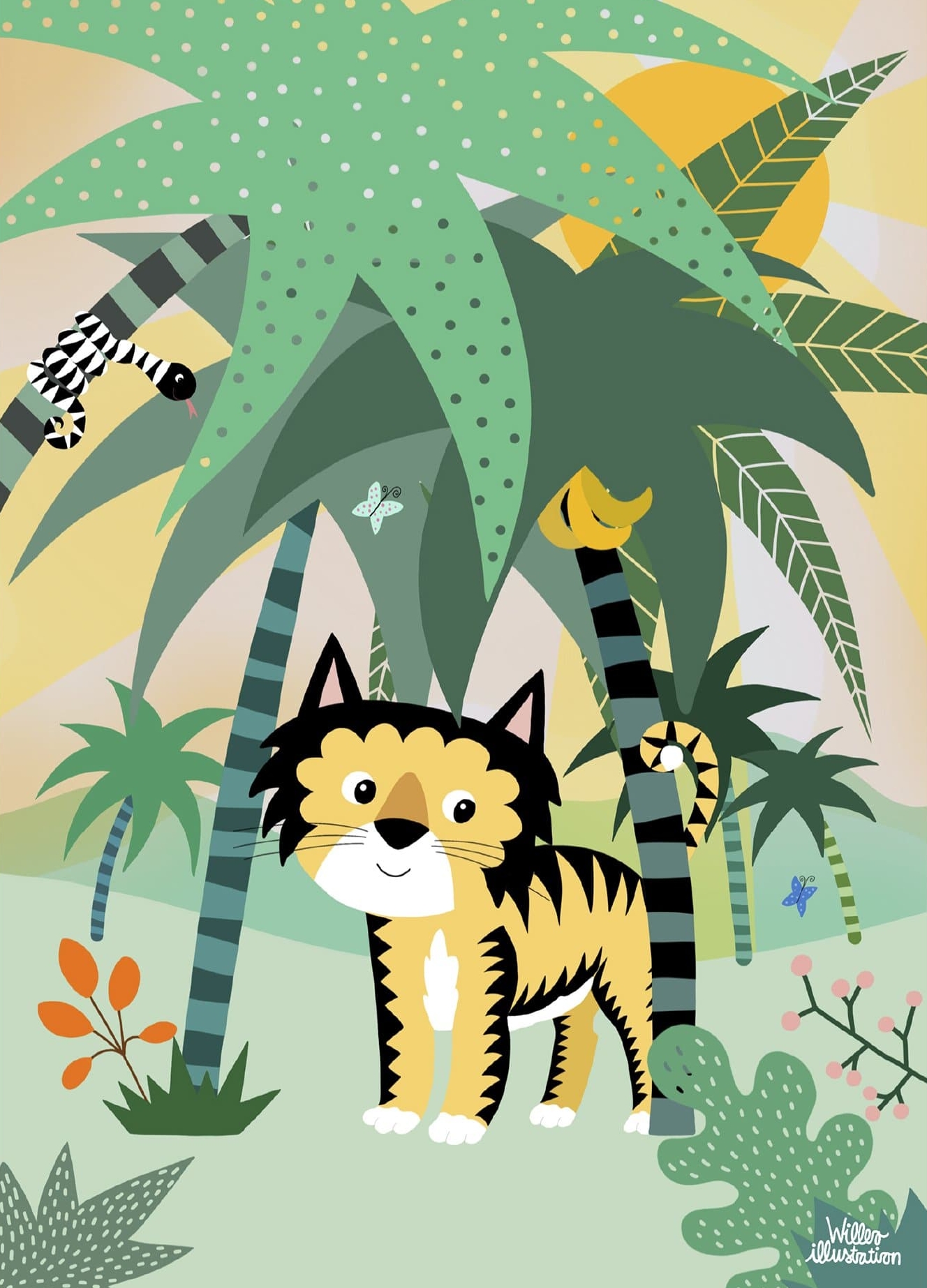 Little Tuff Tiger - Willero Illustration