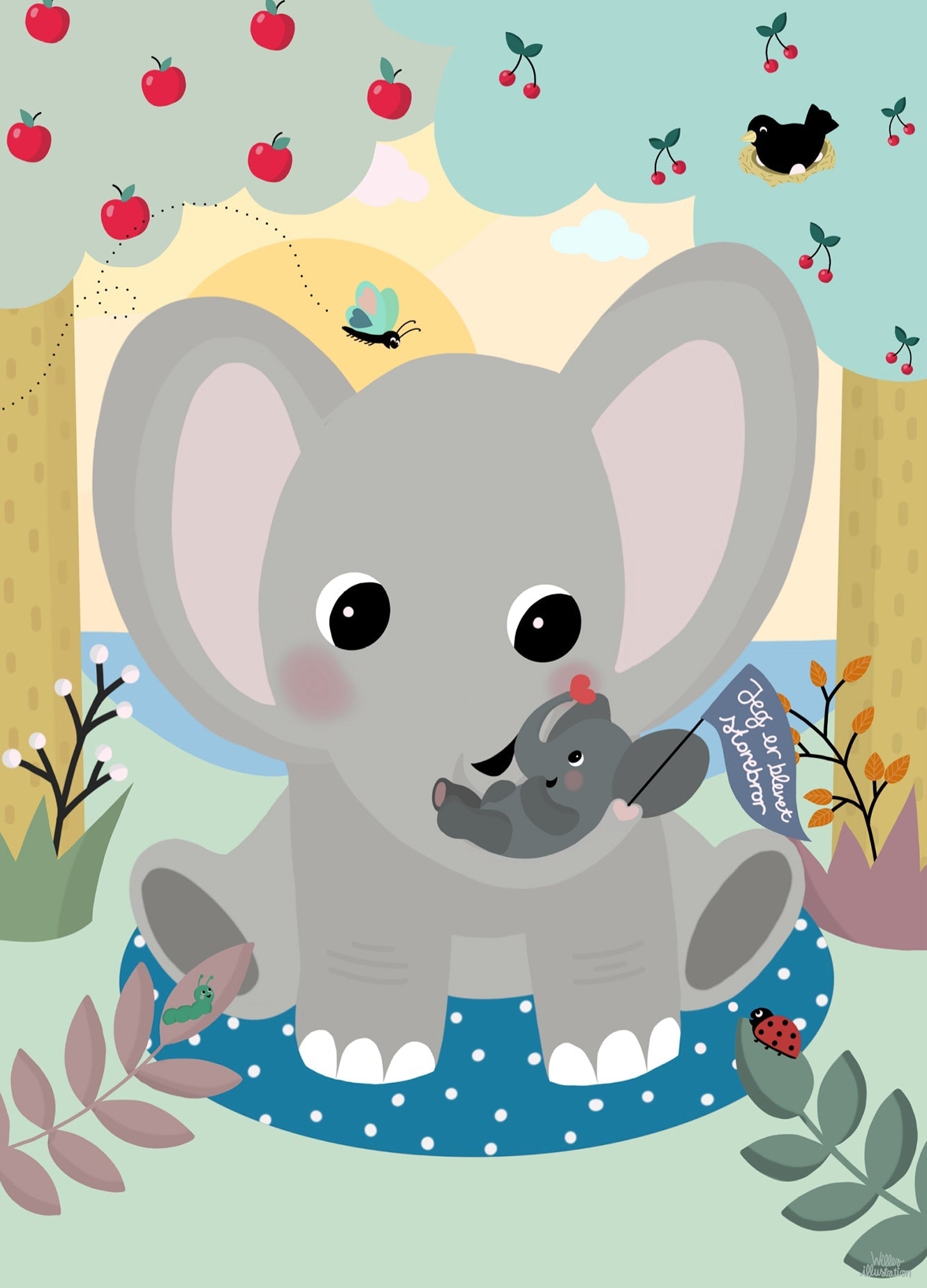 Jeg er blevet storebror - Willero Illustration