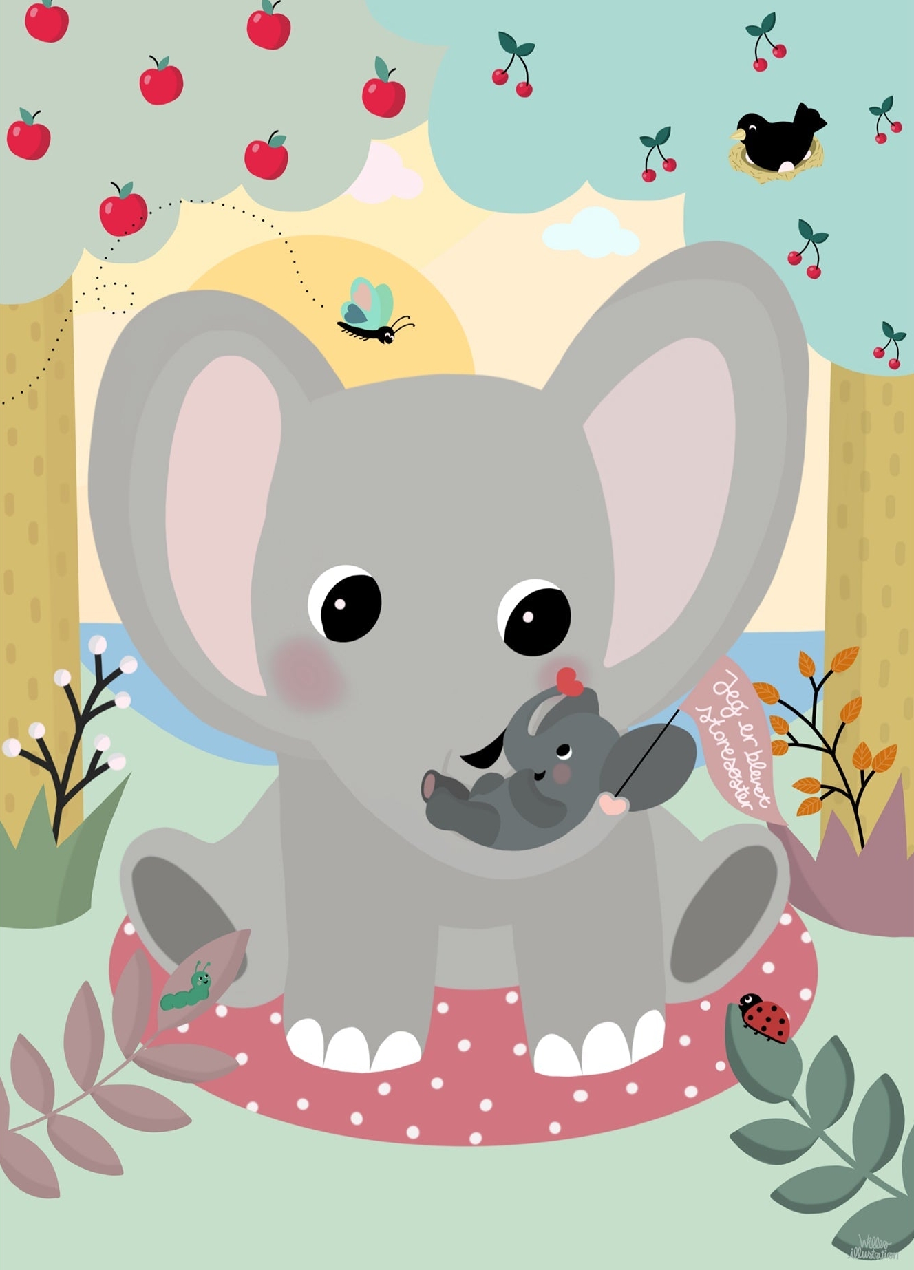 Jeg er blevet storesøster - Willero Illustration