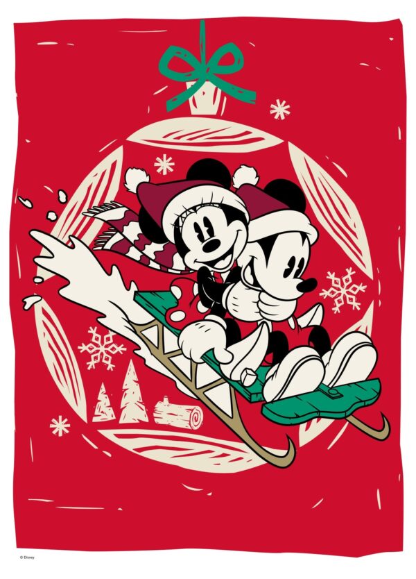 Mickey Mouse og Minnie Mouse på kælketur - Disney