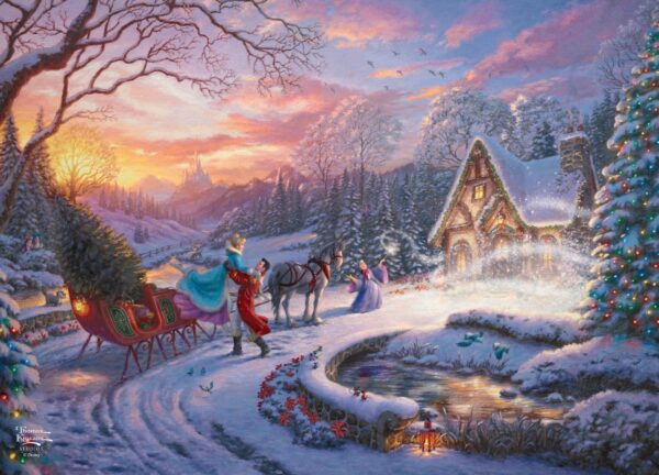 Askepot, Prinsen og Den Gode Fe i et smukt vinterlandskab - Disney