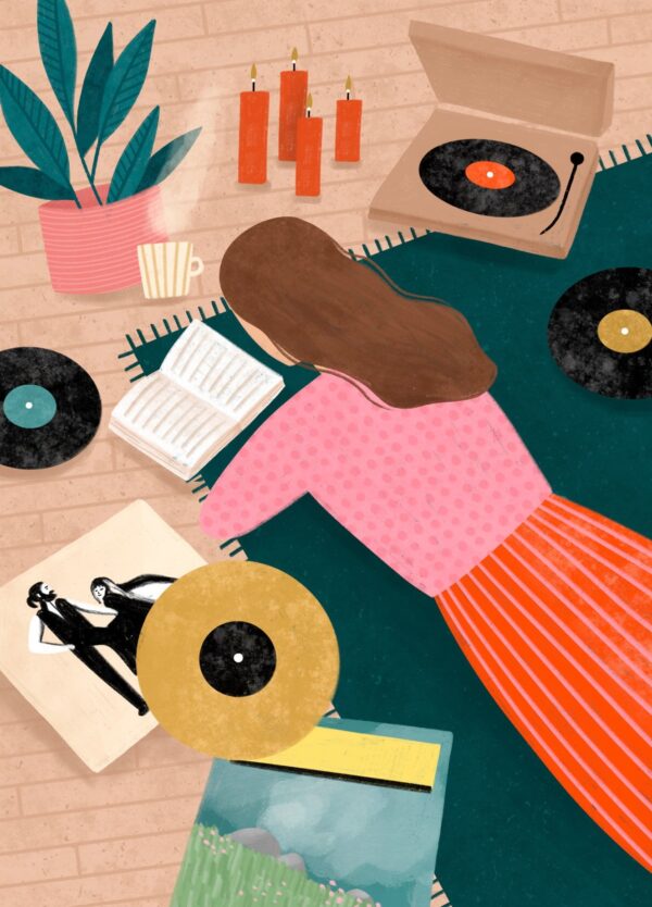 Record Playing - Bea Muller