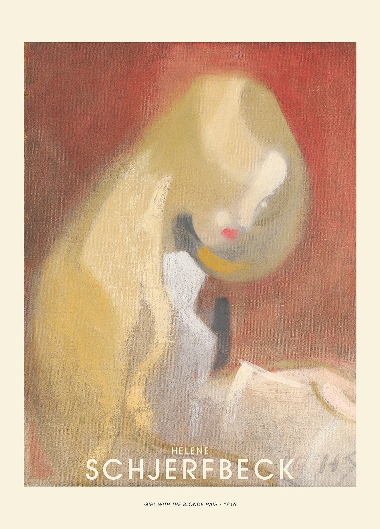 Girl with the blonde hair - Helene Schjerfbeck
