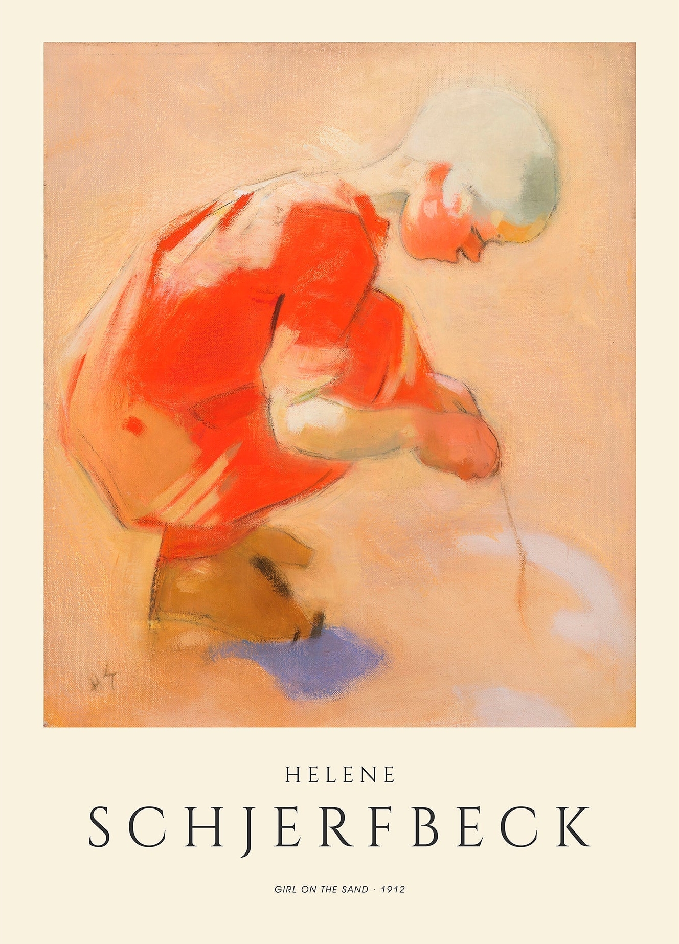 Girl on the sand - Helene Schjerfbeck